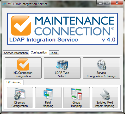 Various Menus under Configuration